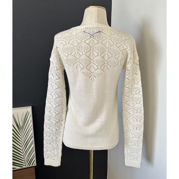 Coupe Collection Button Knit Cardigan Wool Blend Italian Delicate Elegant - Picture 5 of 8